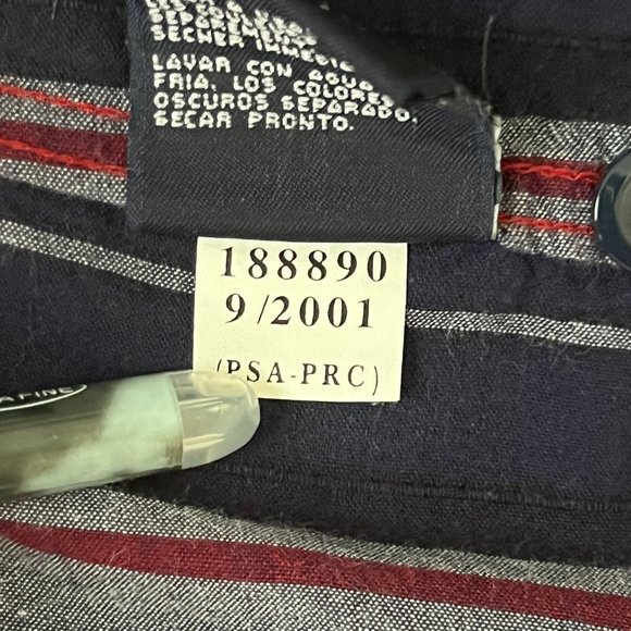 Vtg Y2K 2001 Tommy Hilfiger Jeans Plaid Short Sleeve‎ Button Up Shirt Men's L - Picture 7 of 11